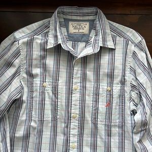 Nautica long sleeves plaid shirt